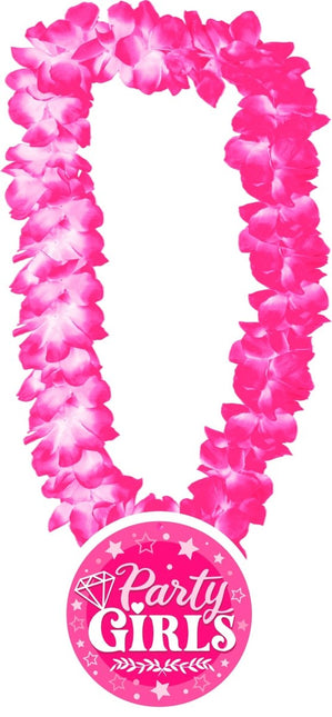 Roze Hawaii Krans Party Girls - Partywinkel - 8434077312056