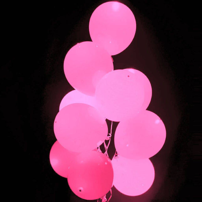 Roze Led Ballonnen 30cm 5st van Folat koop je bij Partywinkel