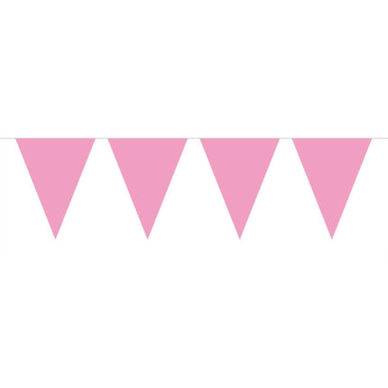 Roze Mini Vlaggenlijn - 3 meter van Folat koop je bij Partywinkel