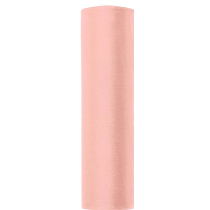 Roze Pastel Organza Stof 16cm 9m van Partydeco koop je bij Partywinkel