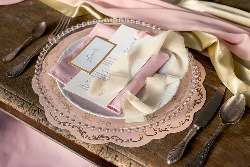 Roze Placemats 35cm 6st van Partydeco koop je bij Partywinkel