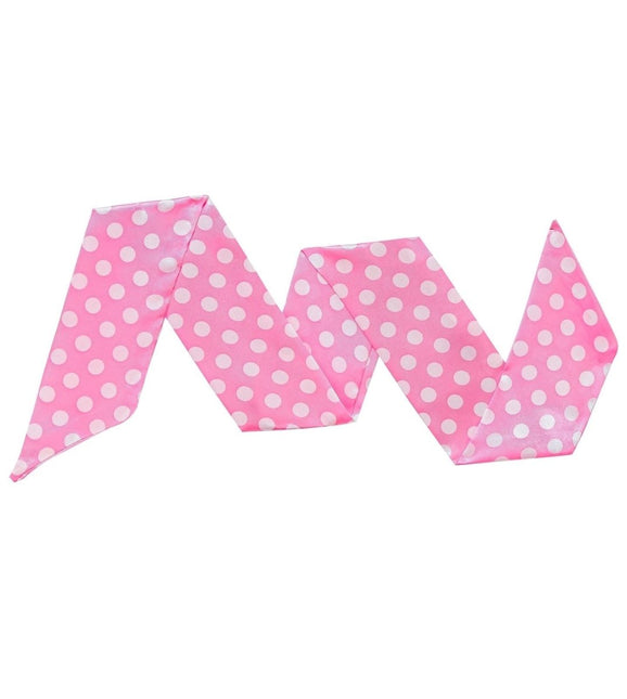 Roze Sjaal Met Wit Stippen van Widmann koop je bij Partywinkel