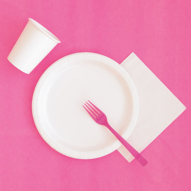 Roze Tafelkleed 2,74m van Unique koop je bij Partywinkel