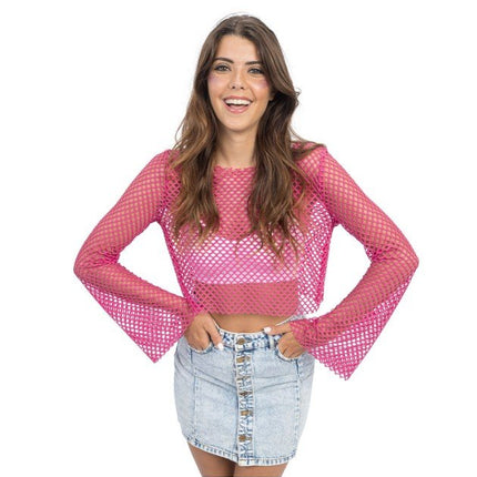 Roze Visnet Top Dames van CHAKS koop je bij Partywinkel