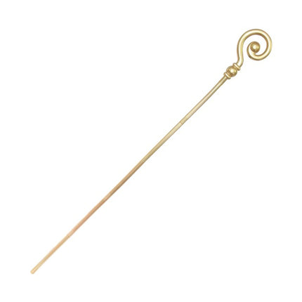 Bâton de Saint-Nicolas doré, 1,85 m, lot de 6