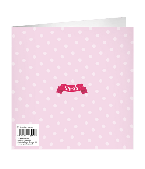 Sarah Wenskaart 23cm - Partywinkel - 8716764239168