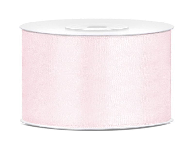 Satijn Lint Lichtroze Pastel 38mm 25m van Partydeco koop je bij Partywinkel