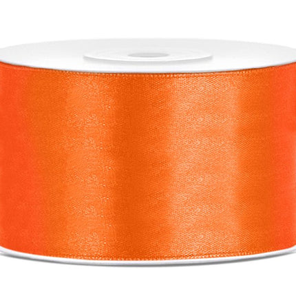 Satijn Lint Oranje 38mm 25m van Partydeco koop je bij Partywinkel