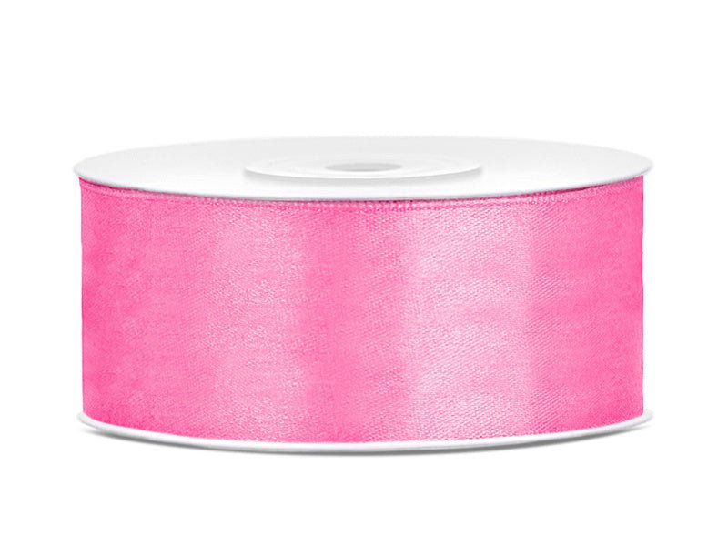 Satijn Lint Roze 25mm 25m van Partydeco koop je bij Partywinkel