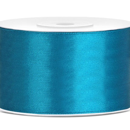 Satijn Lint Turqoise 38mm 25m van Partydeco koop je bij Partywinkel