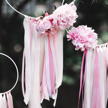 Satijn Lint Wit Pastel 6mm 25m van Partydeco koop je bij Partywinkel