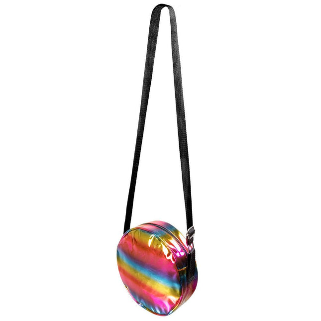 Schoudertasje Holografisch Regenboog 20cm van Boland koop je bij Partywinkel