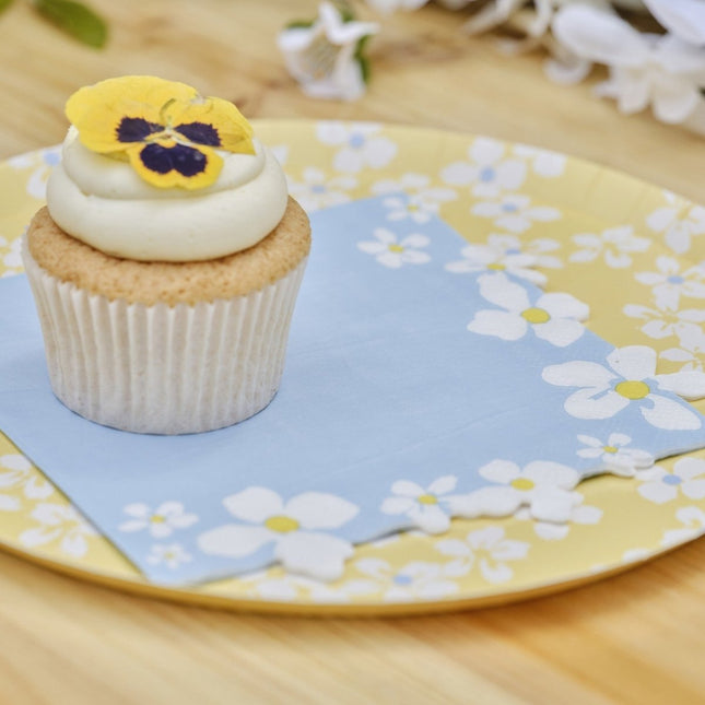 Servetten Bloemen 16cm 16st van Ginger Ray koop je bij Partywinkel