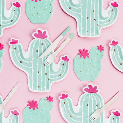 Servetten Cactus 13,5cm 20st van Partydeco koop je bij Partywinkel