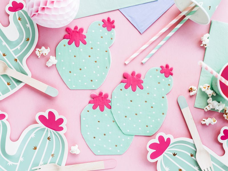 Servetten Cactus 13,5cm 20st van Partydeco koop je bij Partywinkel