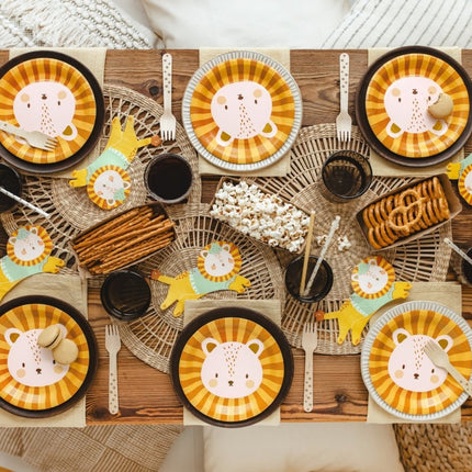 Servetten Leeuw 16cm 20st van Partydeco koop je bij Partywinkel