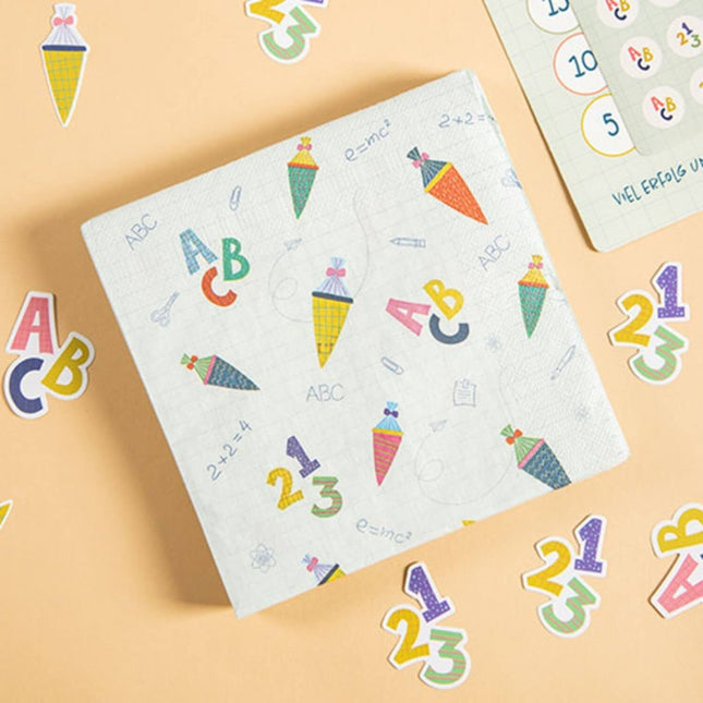 Servetten Schulanfang 33x33cm - 20 stuks van Folat koop je bij Partywinkel