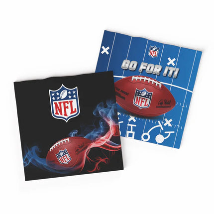 Serviettes NFL 33 cm, lot de 20