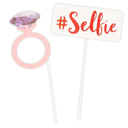 Set 10 photo props Bride to be van Boland koop je bij Partywinkel