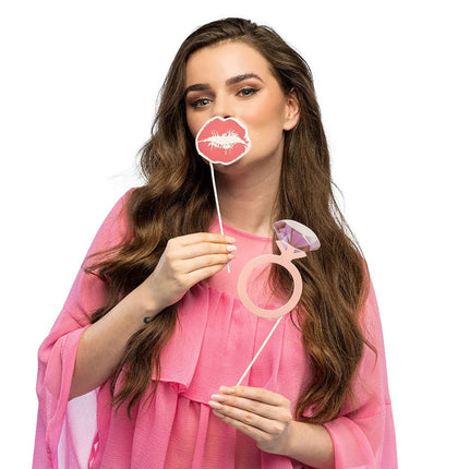 Set 10 photo props Bride to be van Boland koop je bij Partywinkel