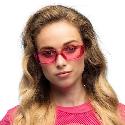 Set 2 Partybrillen Techno (zwart en roze) van Boland koop je bij Partywinkel