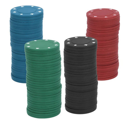 Set drankspel drinking poker (120 poker chips, 1 set spelkaarten, 4 glazen shotglaasjes) van Boland koop je bij Partywinkel