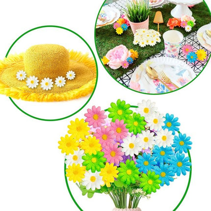 Set Van 20 Decoratieve Roze Bloemen van Widmann koop je bij Partywinkel