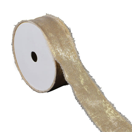 RUBAN DE SATIN OR SHEHERAZADE 3 CM X 5 M