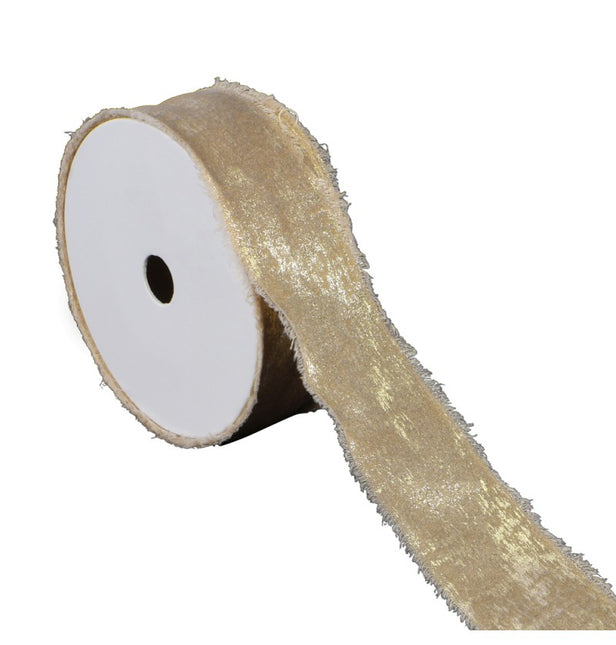 RUBAN DE SATIN OR SHEHERAZADE 3 CM X 5 M