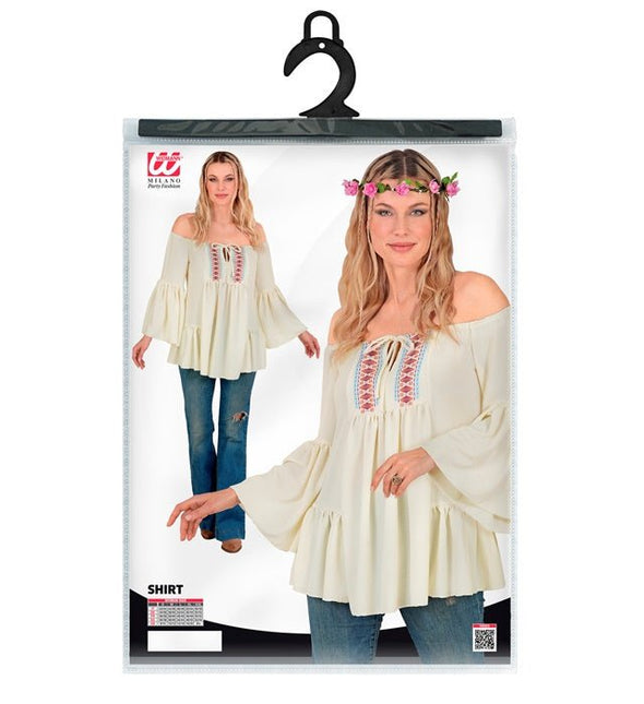 Shirt Hippie / Plattelands Dames van Widmann koop je bij Partywinkel