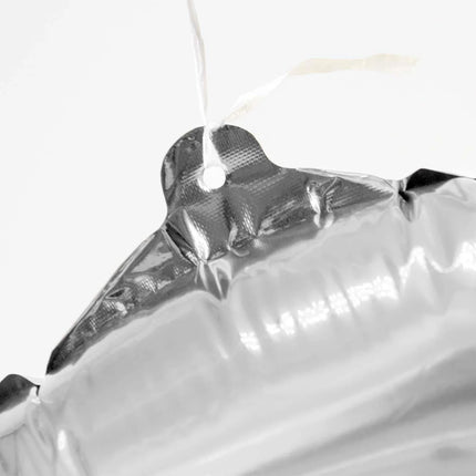 Ballon « 0 ans » argenté, vierge, 85 cm