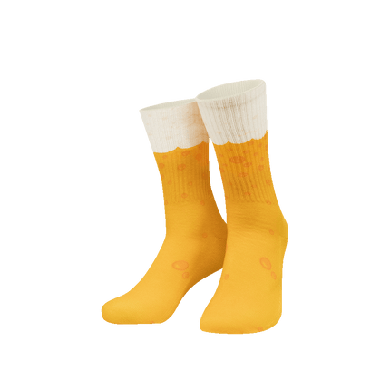 Chaussettes rigolotes sur le thème de la bière