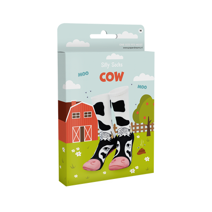 Chaussettes rigolotes avec des vaches