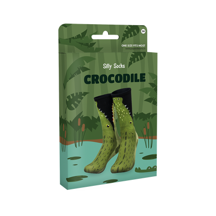 Chaussettes rigolotes Crocodile