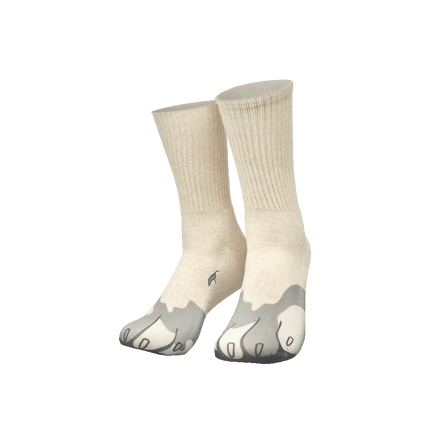 Chaussettes rigolotes avec des pattes de chien
