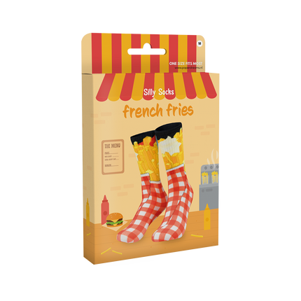 Chaussettes rigolotes « French Fries »
