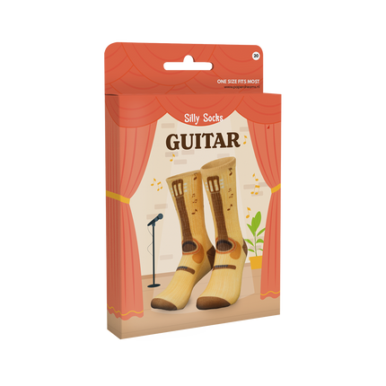 Chaussettes rigolotes Guitare