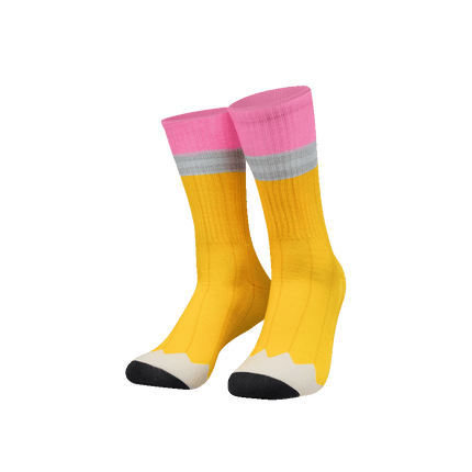 Chaussettes rigolotes « Crayon »
