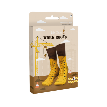 Chaussettes rigolotes pour chaussures de travail