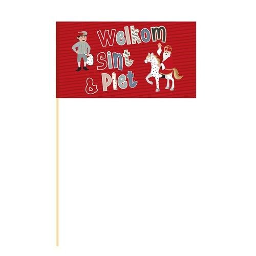 Sinterklaas Zwaaivlag 22cm - Partywinkel - 8711319399106