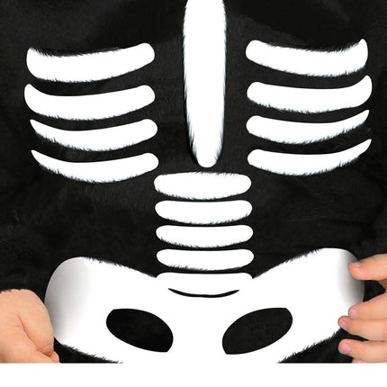 Skelet Halloween Kostuum Baby zwart - wit van Fiestas Guirca koop je bij Partywinkel