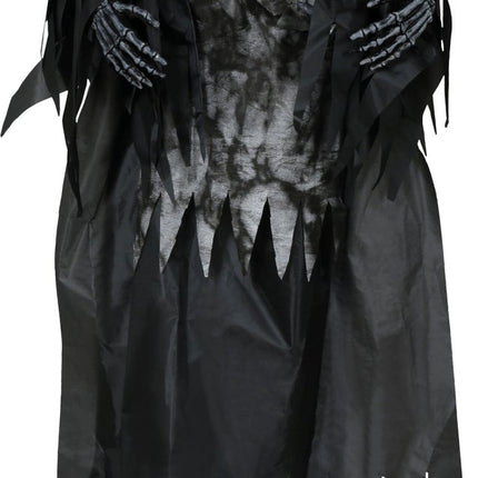 Skelet Hangdecoratie Zwart Met Licht En Geluid 1,6m van Fiestas Guirca koop je bij Partywinkel