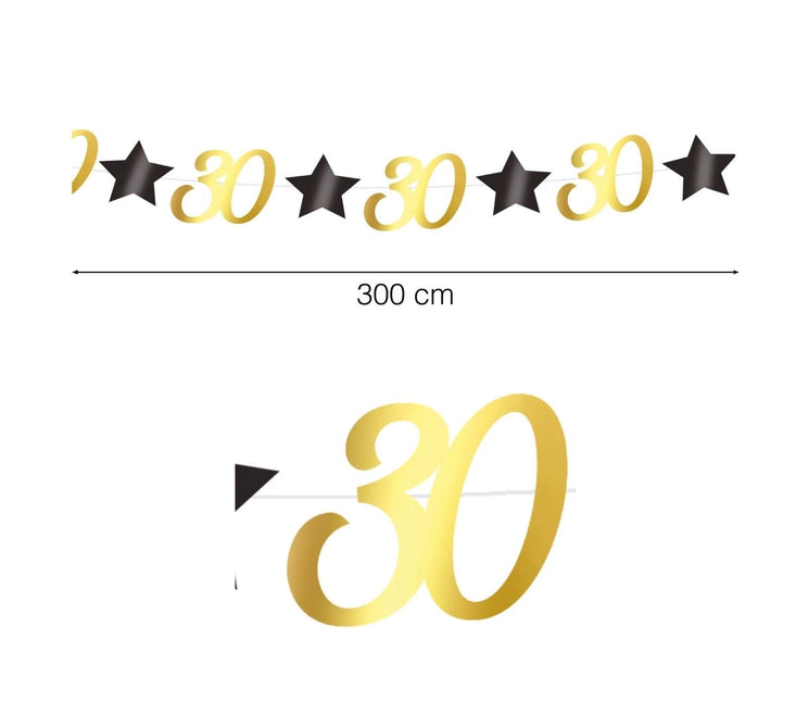 Slinger 30 Jaar 3m van Fiestas Guirca koop je bij Partywinkel