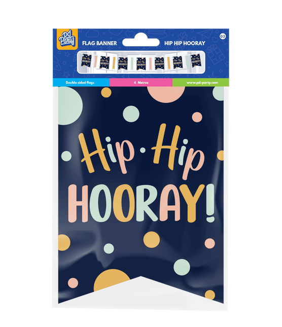 Slinger Hip Hip Hooray 6m van Paper Dreams koop je bij Partywinkel