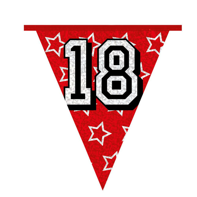 Slingers 18 Jaar Glitter 8m van Boland koop je bij Partywinkel