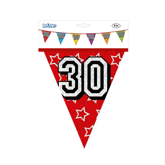 Slingers 30 Jaar Glitter 8m van Boland koop je bij Partywinkel