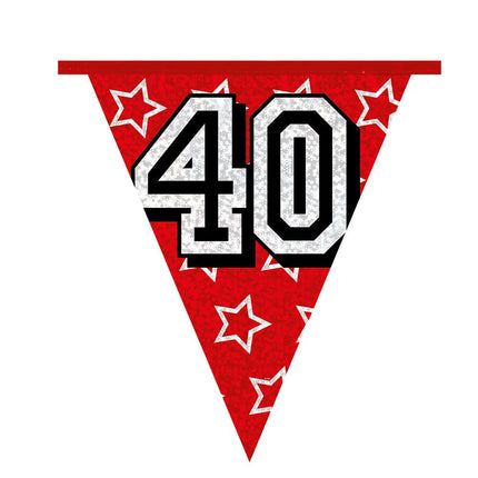 Slingers 40 Jaar Glitter 8m van Boland koop je bij Partywinkel