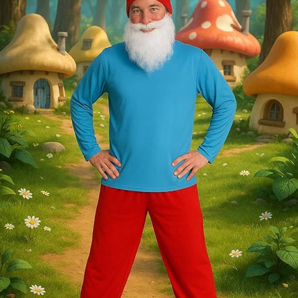 Smurfen Pak Rood Blauw Groot van Partychimp koop je bij Partywinkel