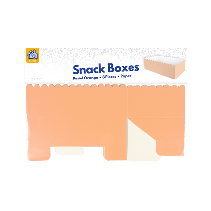 Boîtes à goûter - orange pastel