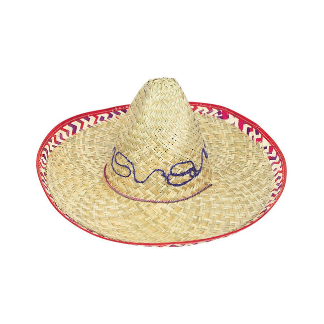 Sombrero Rode Rand 50cm van Unique koop je bij Partywinkel